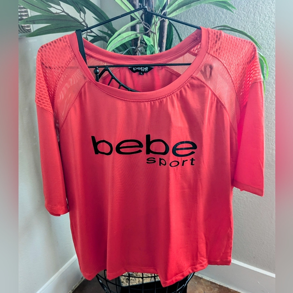 Bebe Red Streetwear | Activewear Top